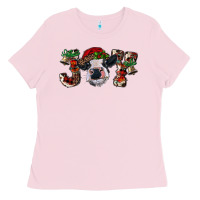 Christmas Joy Heifer Cow Ladies Tee | Teevron