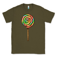 Army Green rainbow lollipop Classic Tee - AdoDesignShop