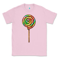 Bubblegum Pink rainbow lollipop Classic Tee - AdoDesignShop
