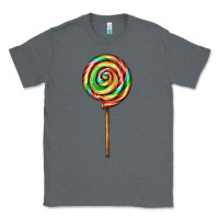 Charcoal Heather rainbow lollipop Classic Tee - AdoDesignShop