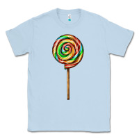 Dusty Blue rainbow lollipop Classic Tee - AdoDesignShop