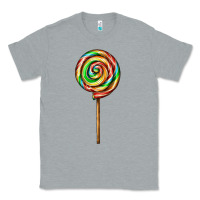 Heather Grey rainbow lollipop Classic Tee - AdoDesignShop