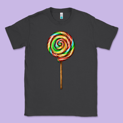 Rainbow Lollipop Classic Tee Designed By Adodesignshop