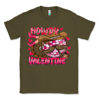 Army Green Howdy Valentine Classic Tee - CowhideDigitalArt
