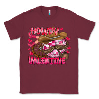 Burgundy Howdy Valentine Classic Tee - CowhideDigitalArt