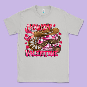 Howdy Valentine Classic Tee Designed By Cowhidedigitalart