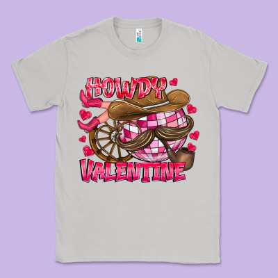 Howdy Valentine Classic Tee Designed By Cowhidedigitalart