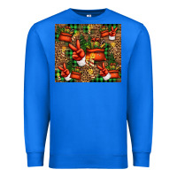 True Royal Christmas Santa Claus peace hand Premium Sweatshirt - Jasminsmagicworld