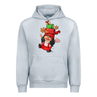 Heather Grey cute christmas girl gnome Urban Hoodie - CowGirlArtShop