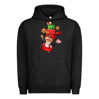 Pigment Black cute christmas girl gnome Urban Hoodie - CowGirlArtShop