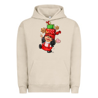 Pigment French Oak cute christmas girl gnome Urban Hoodie - CowGirlArtShop