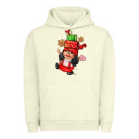 Pigment Pistachio cute christmas girl gnome Urban Hoodie - CowGirlArtShop