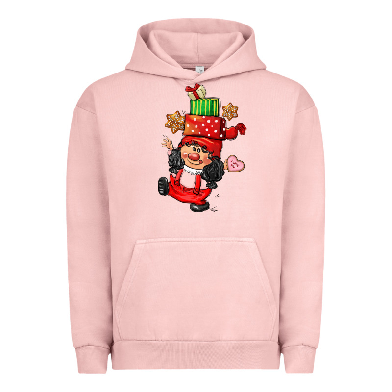 Cute Christmas Girl Gnome Urban Hoodie by CowGirlArtShop | Teevron