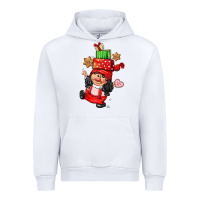 White cute christmas girl gnome Urban Hoodie - CowGirlArtShop