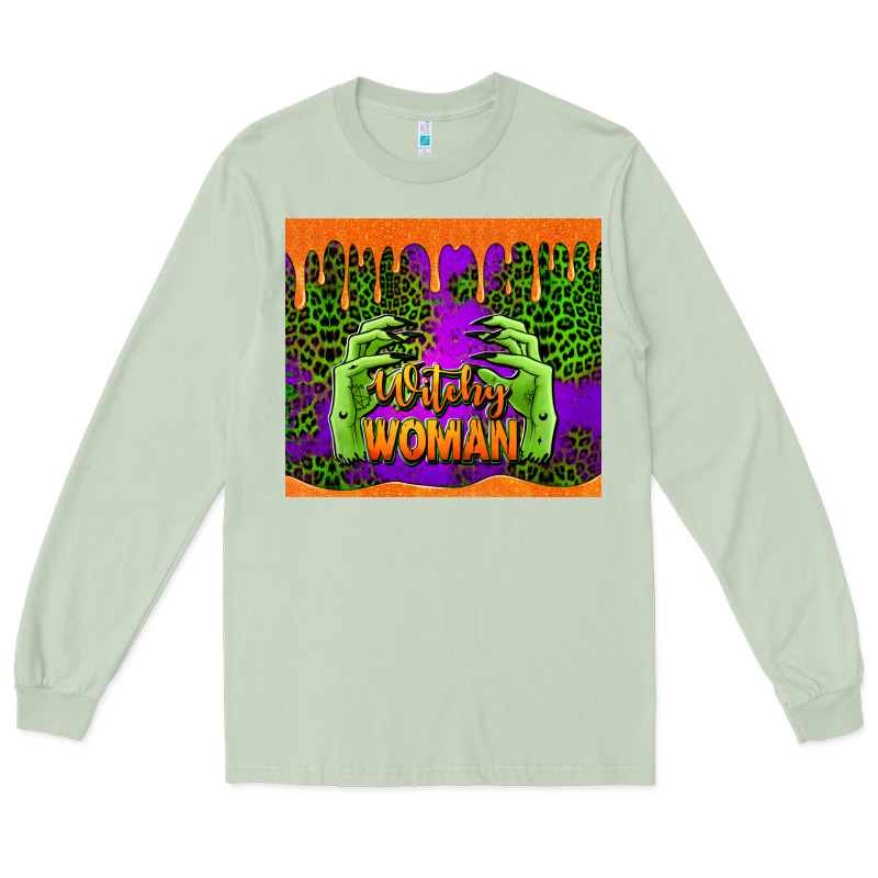 Witchy Woman Halloween Tumbler Long Sleeve Tee by Jasminsmagicworld | Teevron