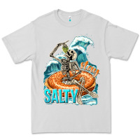 Dove Grey stay salty Premium Tee - texasbilliewilder