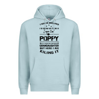 Blue Mist Super Cool Poppy Of A Freaking Awesome Granddaugh Premium Hoodie - Bettercallsaul
