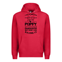Cardinal Super Cool Poppy Of A Freaking Awesome Granddaugh Premium Hoodie - Bettercallsaul