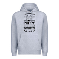 Heather Grey Super Cool Poppy Of A Freaking Awesome Granddaugh Premium Hoodie - Bettercallsaul