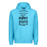 Ocean Blue Super Cool Poppy Of A Freaking Awesome Granddaugh Premium Hoodie - Bettercallsaul