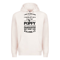 Pale Pink Super Cool Poppy Of A Freaking Awesome Granddaugh Premium Hoodie - Bettercallsaul