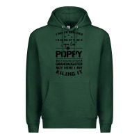 Sports Green Super Cool Poppy Of A Freaking Awesome Granddaugh Premium Hoodie - Bettercallsaul
