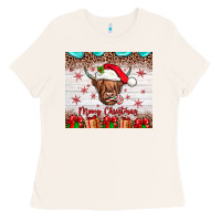 Bone merry christmas cow Ladies Tee - JahusDesignShop