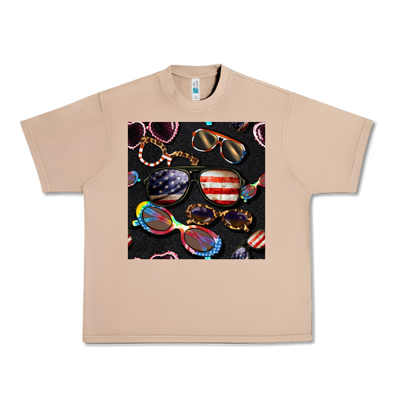 4th Of July Glasses  Seamless Pattern Urban Heavy Tee by BundleAndBundleShop | Teevron