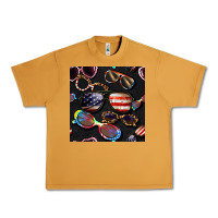 Peanut Butter 4th of july glasses  seamless pattern Urban Heavy Tee - BundleAndBundleShop