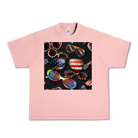 Salmon 4th of july glasses  seamless pattern Urban Heavy Tee - BundleAndBundleShop