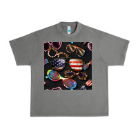 Tornado 4th of july glasses  seamless pattern Urban Heavy Tee - BundleAndBundleShop