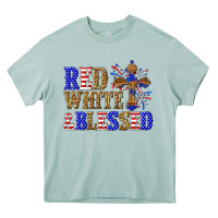 Arona red white and blessed Heavy Core Tee - texasbilliewilder