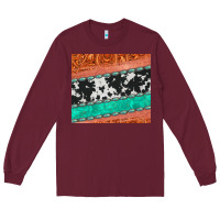 Burgundy western turquoise gemstone cowhide  leather tumbler Long Sleeve Tee - Jasminsmagicworld