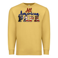 Antique Gold all american papa Premium Sweatshirt - BarkalooDesign