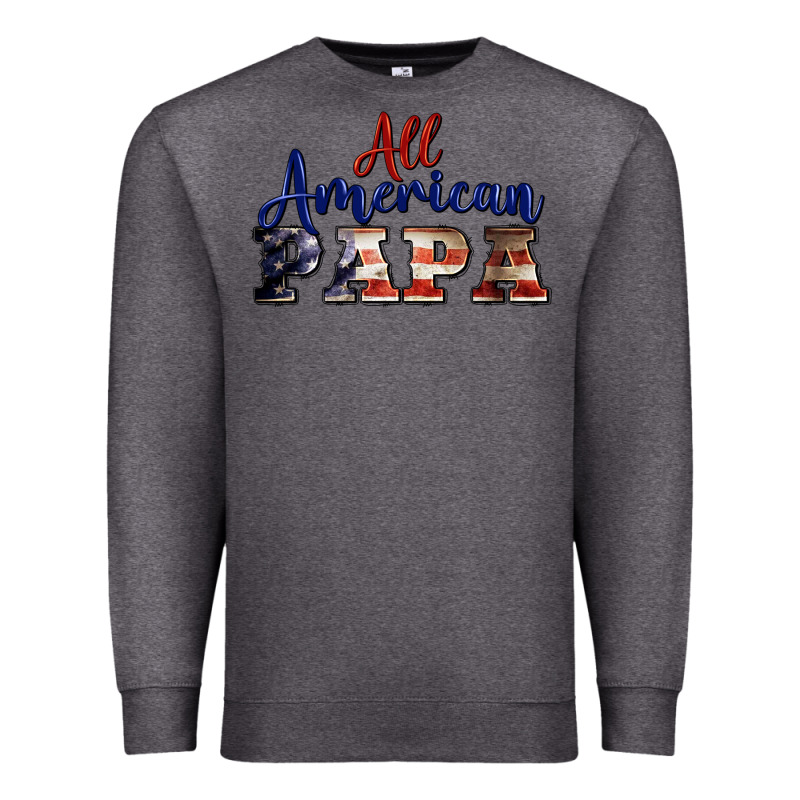 All American Papa Premium Sweatshirt by BarkalooDesign | Teevron