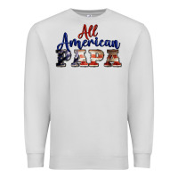 Dove Grey all american papa Premium Sweatshirt - BarkalooDesign