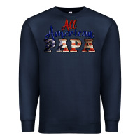 Navy all american papa Premium Sweatshirt - BarkalooDesign
