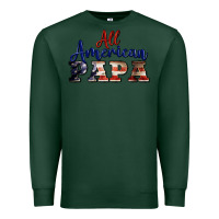 Sports Green all american papa Premium Sweatshirt - BarkalooDesign