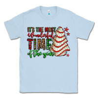 Dusty Blue it's the most wonderful time of the year christmas tree cake Classic Tee - Jasminsmagicworld