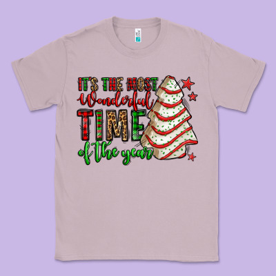 It's The Most Wonderful Time Of The Year Christmas Tree Cake Classic Tee Designed By Jasminsmagicworld