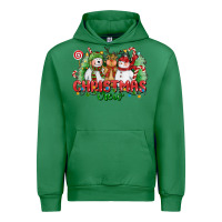 Emerald christmas crew polar bear reindeer and snowman Urban Hoodie - CowGirlArtShop
