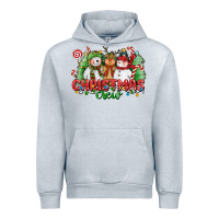 Heather Grey christmas crew polar bear reindeer and snowman Urban Hoodie - CowGirlArtShop