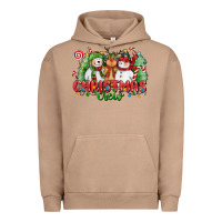 Pigment Burro christmas crew polar bear reindeer and snowman Urban Hoodie - CowGirlArtShop