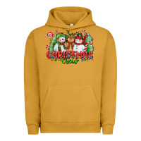 Pigment Peanut Butter christmas crew polar bear reindeer and snowman Urban Hoodie - CowGirlArtShop