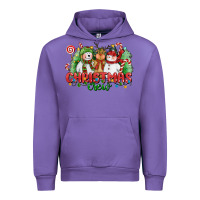 Tulip christmas crew polar bear reindeer and snowman Urban Hoodie - CowGirlArtShop