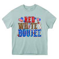 Arona red white and boujee billie wilder Heavy Core Tee - texasbilliewilder