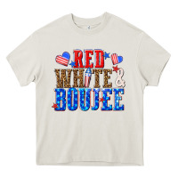 Cream red white and boujee billie wilder Heavy Core Tee - texasbilliewilder