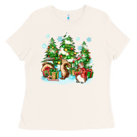 Bone christmas rabbits Ladies Tee - Zillion Design Studio