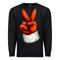 Black Christmas peace hand Premium Sweatshirt - Jasminsmagicworld