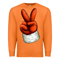 Carrot Christmas peace hand Premium Sweatshirt - Jasminsmagicworld